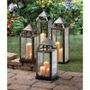 Accent Plus Bronze Modern Candle Lantern - 18 inches