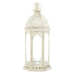 Accent Plus Vintage-Look Distressed Candle Lantern - 16 inches