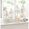 Accent Plus Vintage-Look Distressed Candle Lantern - 16 inches