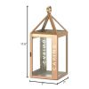 Accent Plus Rose Gold Stainless Steel Caring Lantern - 17.5 inches