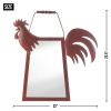 Accent Plus Country Rooster Wall Mirror with Handle