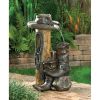 Accent Plus Cowboy Themed Garden Fountain