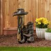 Accent Plus Cowboy Themed Garden Fountain