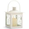 Accent Plus Vine Pattern Square Garden Lantern - 5 inches