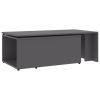 Coffee Table Gray 59.1"x19.7"x13.8" Chipboard