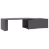 Coffee Table Gray 59.1"x19.7"x13.8" Chipboard