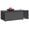 Coffee Table Gray 59.1"x19.7"x13.8" Chipboard