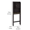 Modern Over The Toilet Space Saver Organization Wood Storage Cabinet for Home; Bathroom