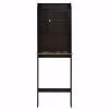 Modern Over The Toilet Space Saver Organization Wood Storage Cabinet for Home; Bathroom