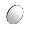 24" Large Round Black Circular Mirror