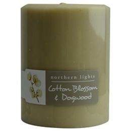 Cotton Blossom & Dogwood By  One 3x4 Inch Pillar Candle.  Burns Approx. 80 Hrs. For Anyone