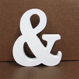 1pc 10cmx10cm White Wooden Letter Diy Personalised Name Design Heart Wedding Home Decor (size: &)