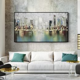 Abstract Art Modern Painting Wall decor painting big size oil on canvas Handmade artwork wall painting living room (size: 60x90cm)