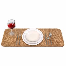 Seagrass Table Runner | Rustic Table Centerpiece for Dining Room- Coffee Table Jute Braided Table Runners (size: medium)