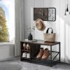 GOOD & GRACIOUS Shoe Bench with Coat Rack for Entryway,Entryway Shoe Rack with Coat Hooks