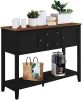 Good & Gracious Sideboard Buffet Storage Cabinet with Storage Drawers Storage Cabinets and Large Shelf