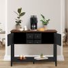 Good & Gracious Sideboard Buffet Storage Cabinet with Storage Drawers Storage Cabinets and Large Shelf