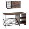 GOOD & GRACIOUS Shoe Bench with Coat Rack for Entryway,Entryway Shoe Rack with Coat Hooks