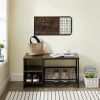 GOOD & GRACIOUS Shoe Bench with Coat Rack for Entryway,Entryway Shoe Rack with Coat Hooks