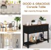 Good & Gracious Sideboard Buffet Storage Cabinet with Storage Drawers Storage Cabinets and Large Shelf